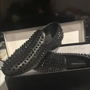 Saks Fifth Avenue | Shoes | Saks Fifth Avenue Black Studded  display picture 3